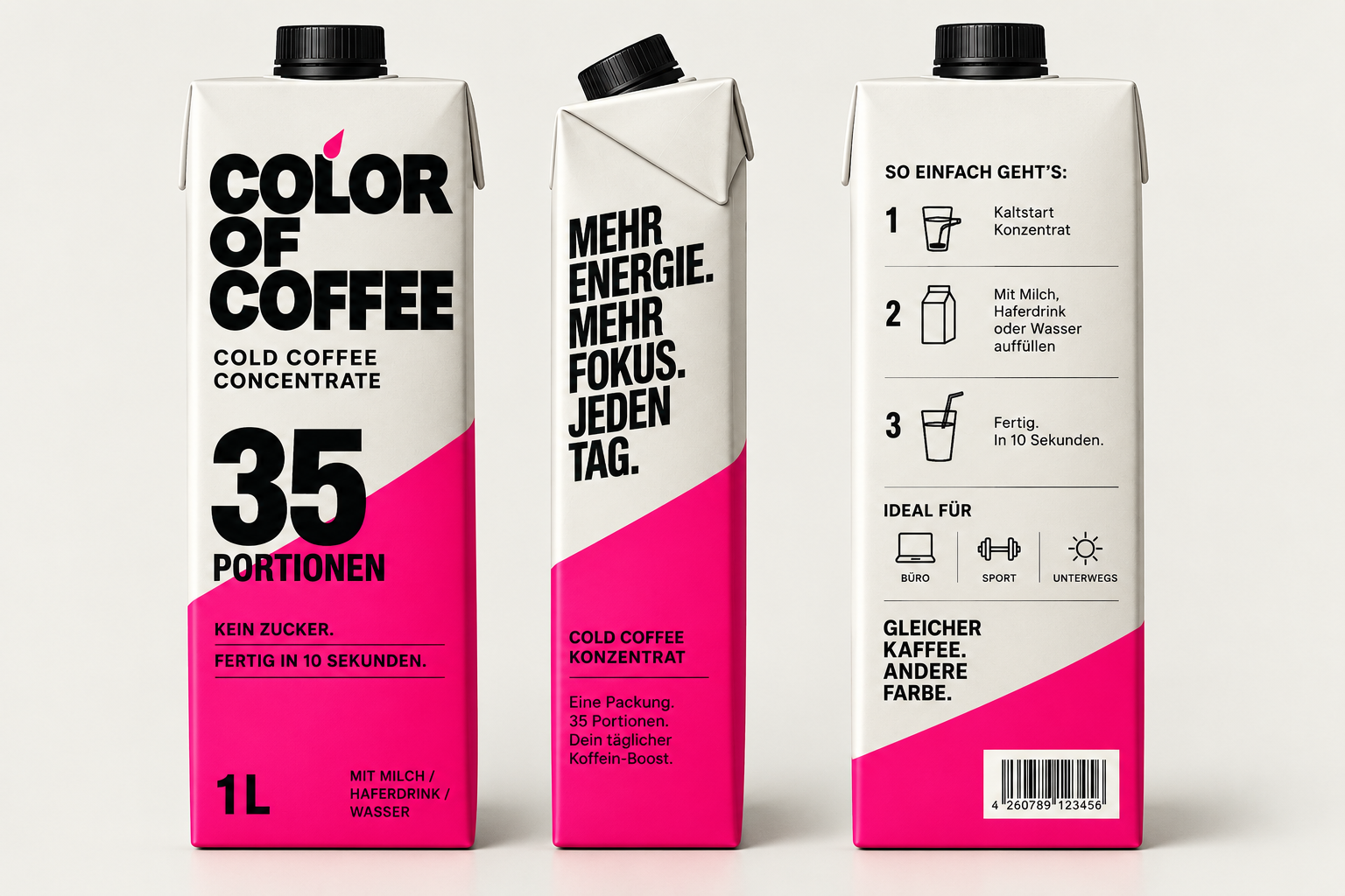 Color of Coffee Strong Black, ein Liter Kaffeekonzentrat